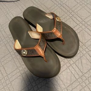 MK monogram sandals